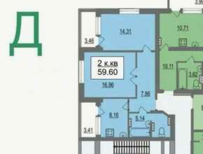 Купить 2к квартиру в новостройке в Волжском районе 558445