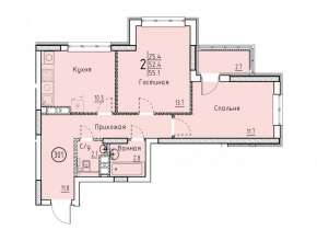 Купить 2-комнатную квартиру на вторичке в Энгельсе, вторичное жилье 575131