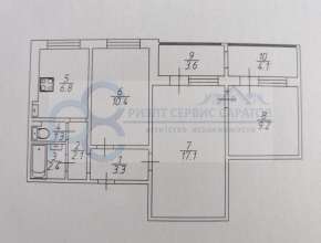 Продам - 3к кв., 5,29 млн , 53м², 3/9э., Саратов, Ленинский р-н., пр-кт Строителей, д. 2 3-я дачная - купить квартиру, Саратов, вторичное жилье 579346